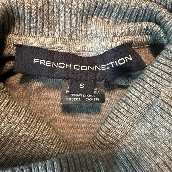 3 for $30! French connection grey turtle neck sweater - Picture 4 of 11